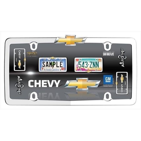 CRUISER ACCESSORIES Cruiser Accessories 10437 Chevy License Plate Frame; Chrome And Gold 10437